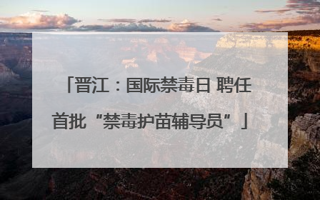 晋江：国际禁毒日 聘任首批“禁毒护苗辅导员”